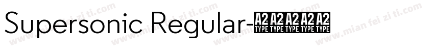 Supersonic Regular字体转换